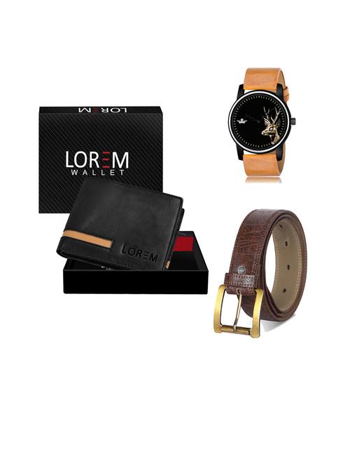 belt, wallet & watch gift combo - 19443596 - Very Small Image - 1