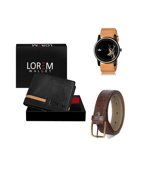 belt, wallet & watch gift combo - 19443598 - Very Small Image - 1
