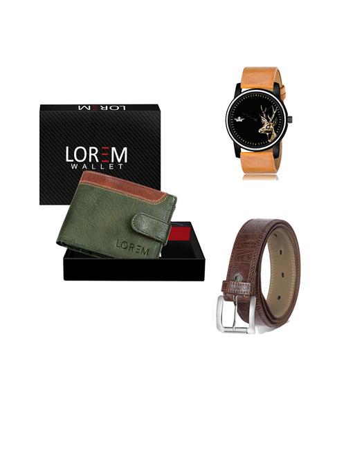 belt, wallet & watch gift combo - 19443621 - Very Small Image - 1