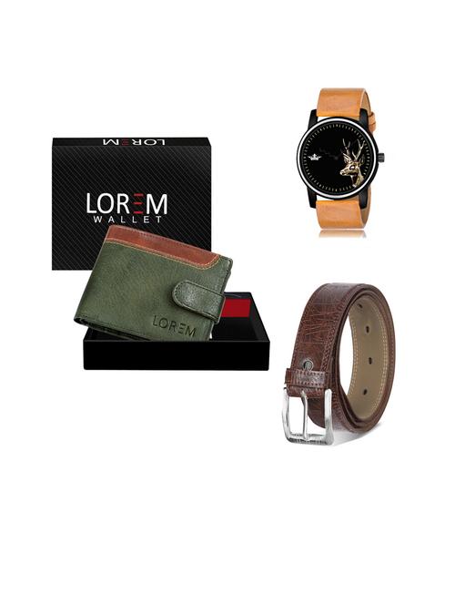 belt, wallet & watch gift combo - 19443625 - Very Small Image - 1