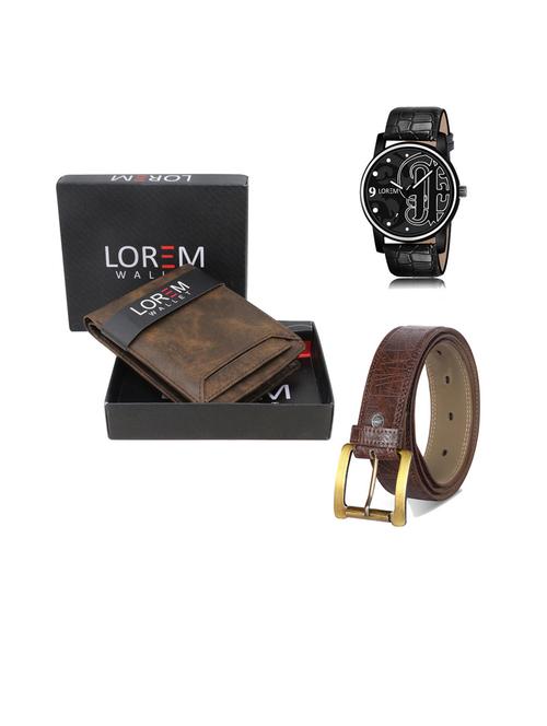 belt, wallet & watch gift combo - 19443644 - Very Small Image - 1