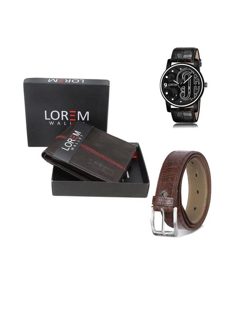 belt, wallet & watch gift combo - 19443661 - Very Small Image - 1