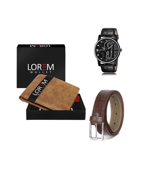 belt, wallet & watch gift combo - 19443696 - Very Small Image - 1