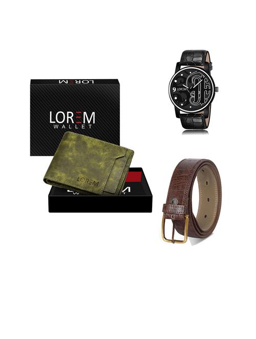 belt, wallet & watch gift combo - 19443712 - Very Small Image - 1