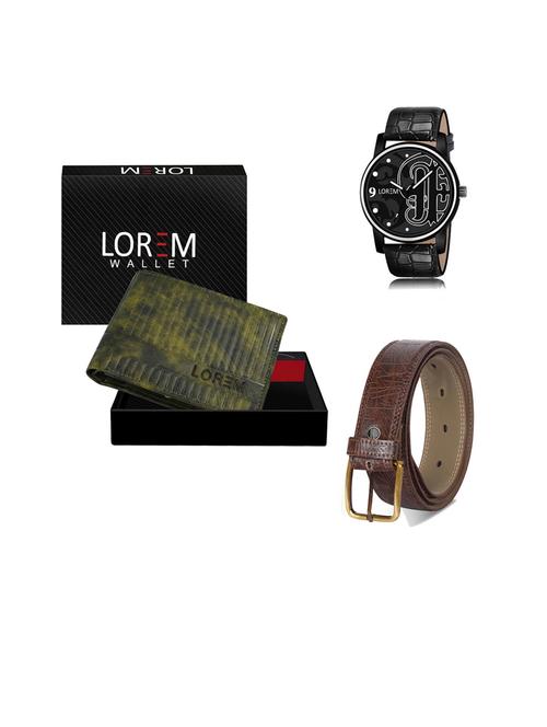 belt, wallet & watch gift combo - 19443796 - Very Small Image - 1