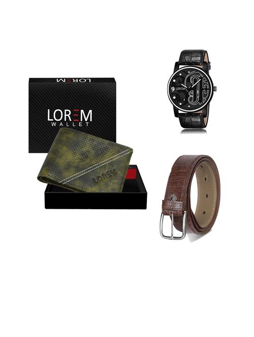 belt, wallet & watch gift combo - 19443821 - Very Small Image - 1