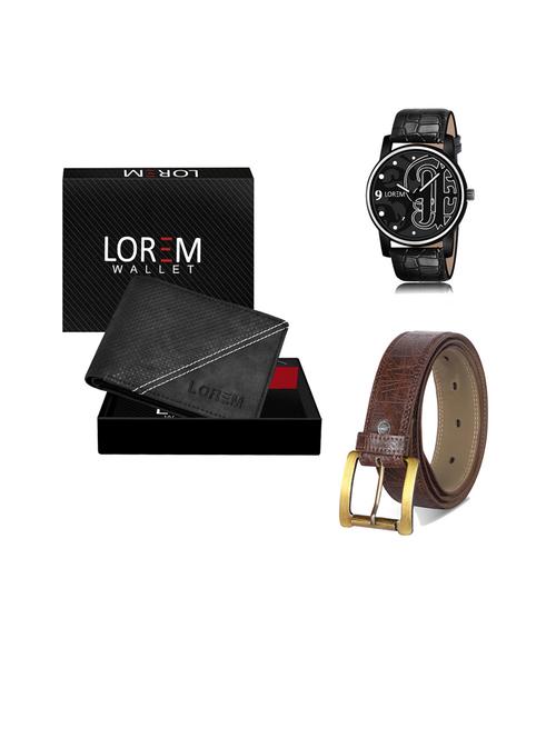 belt, wallet & watch gift combo - 19443824 - Very Small Image - 1