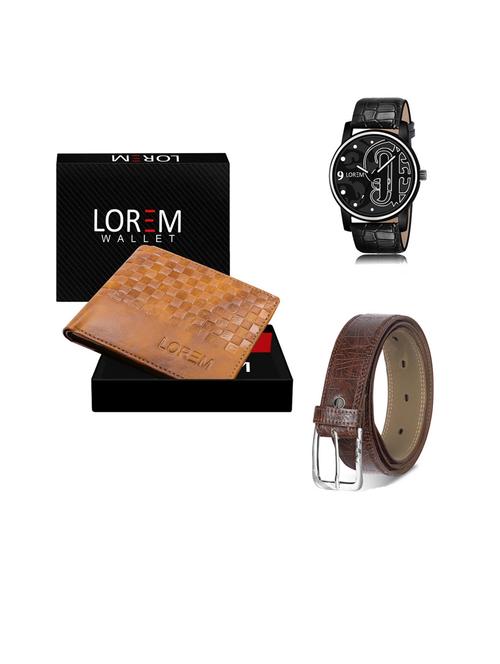 belt, wallet & watch gift combo - 19443840 - Very Small Image - 1