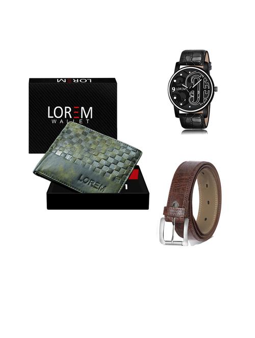 belt, wallet & watch gift combo - 19443843 - Very Small Image - 1
