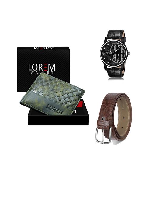 belt, wallet & watch gift combo - 19443845 - Very Small Image - 1