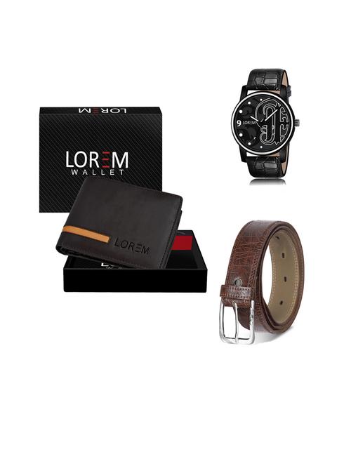 belt, wallet & watch gift combo - 19443876 - Very Small Image - 1