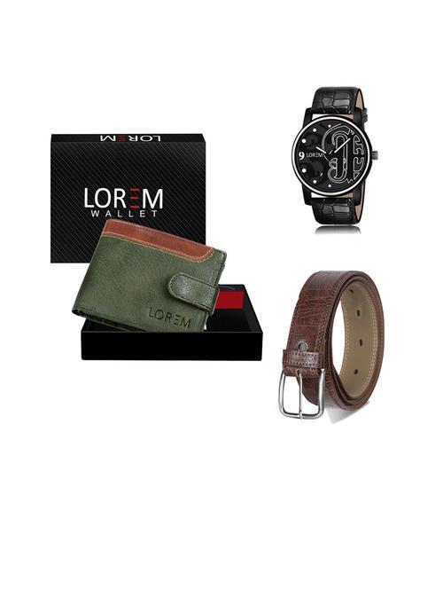 belt, wallet & watch gift combo - 19443893 - Very Small Image - 1