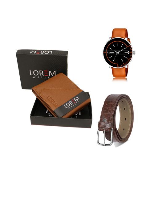 belt, wallet & watch gift combo - 19443899 - Very Small Image - 1