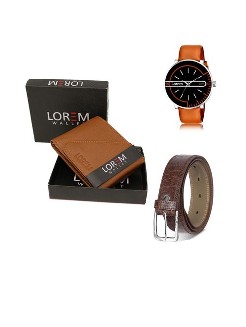 belt, wallet & watch gift combo - 19443900 - Very Small Image - 1