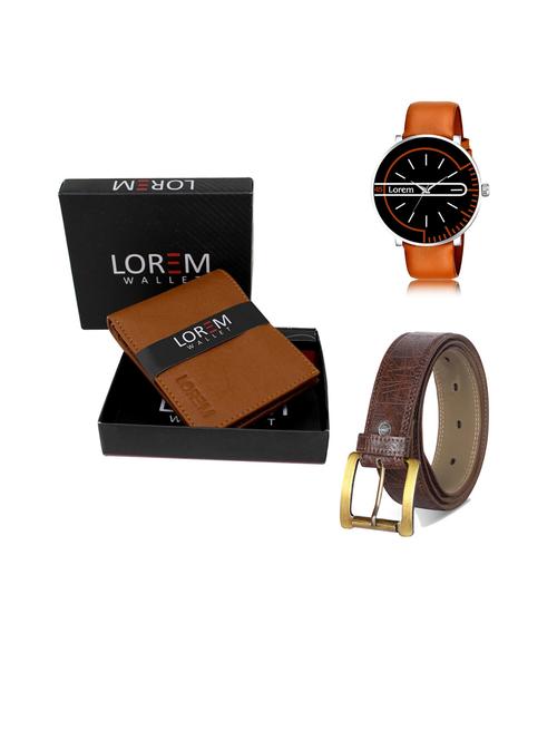 belt, wallet & watch gift combo - 19443902 - Very Small Image - 1