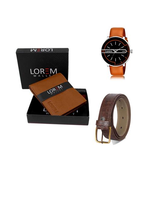 belt, wallet & watch gift combo - 19443904 - Very Small Image - 1