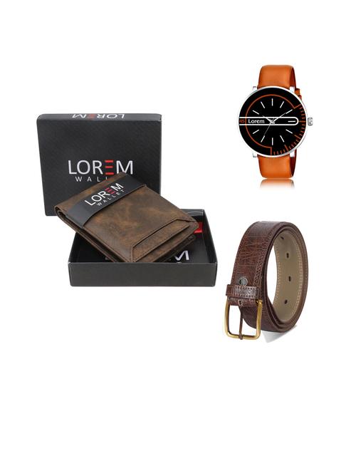 belt, wallet & watch gift combo - 19443916 - Very Small Image - 1