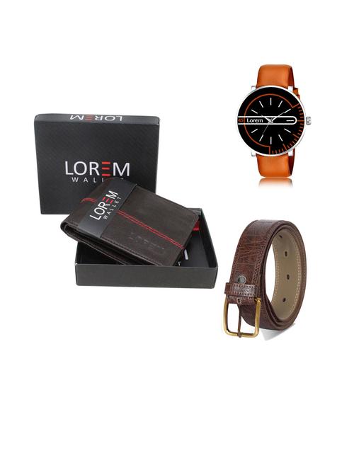 belt, wallet & watch gift combo - 19443928 - Very Small Image - 1