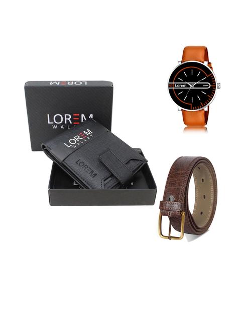 belt, wallet & watch gift combo - 19443934 - Very Small Image - 1