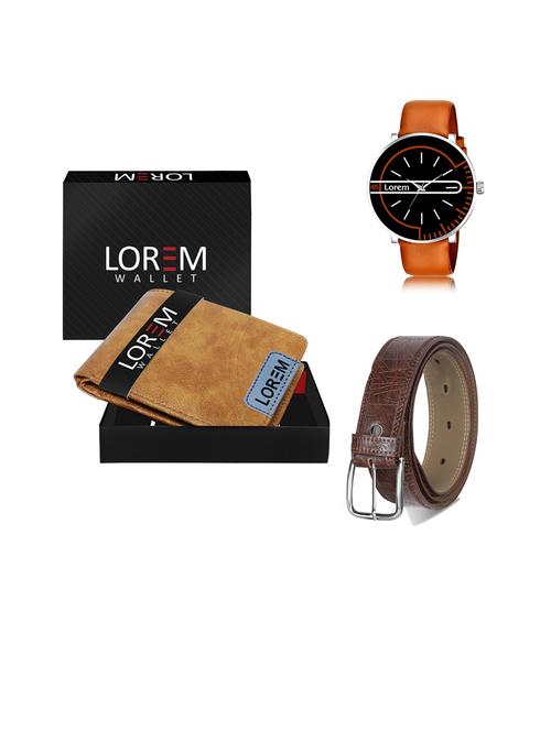 belt, wallet & watch gift combo - 19443953 - Very Small Image - 1
