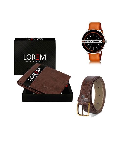 belt, wallet & watch gift combo - 19443958 - Very Small Image - 1