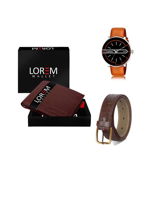 belt, wallet & watch gift combo - 19443970 - Very Small Image - 1