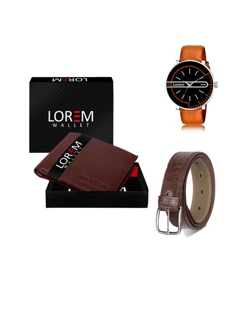 belt, wallet & watch gift combo - 19443971 - Very Small Image - 1