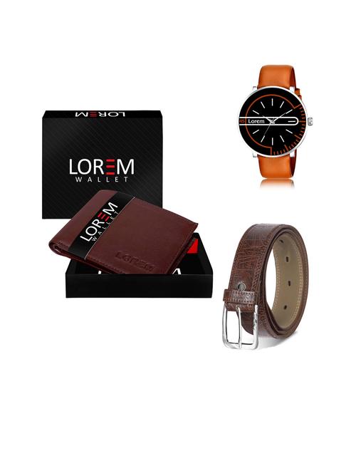 belt, wallet & watch gift combo - 19443972 - Very Small Image - 1