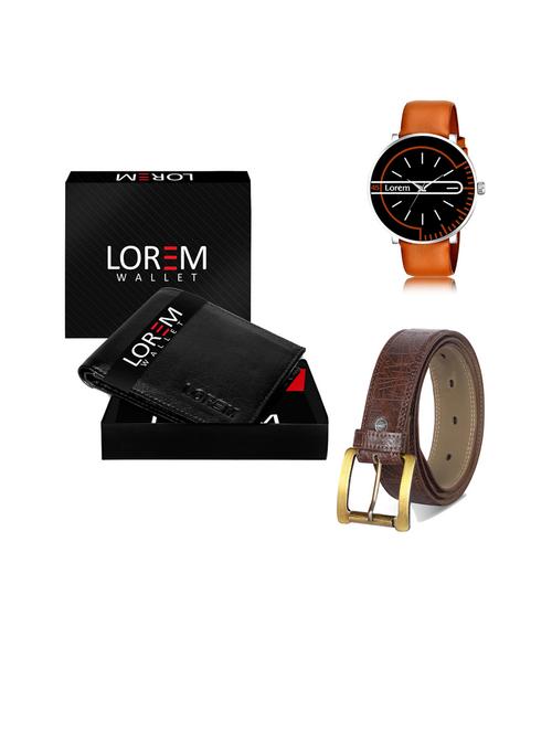 belt, wallet & watch gift combo - 19443974 - Very Small Image - 1
