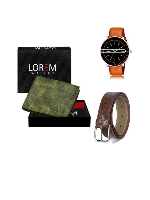 belt, wallet & watch gift combo - 19443989 - Very Small Image - 1