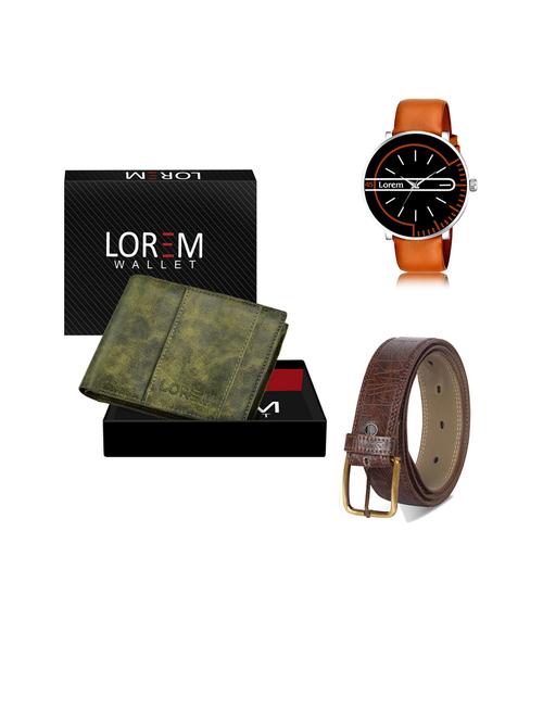 belt, wallet & watch gift combo - 19443994 - Very Small Image - 1