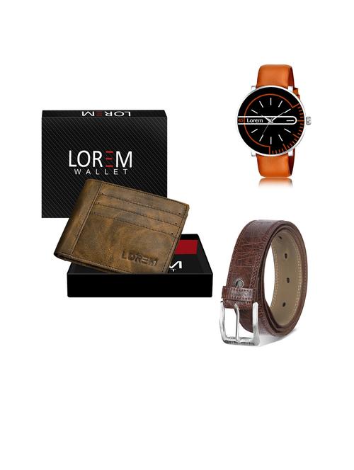belt, wallet & watch gift combo - 19444003 - Very Small Image - 1