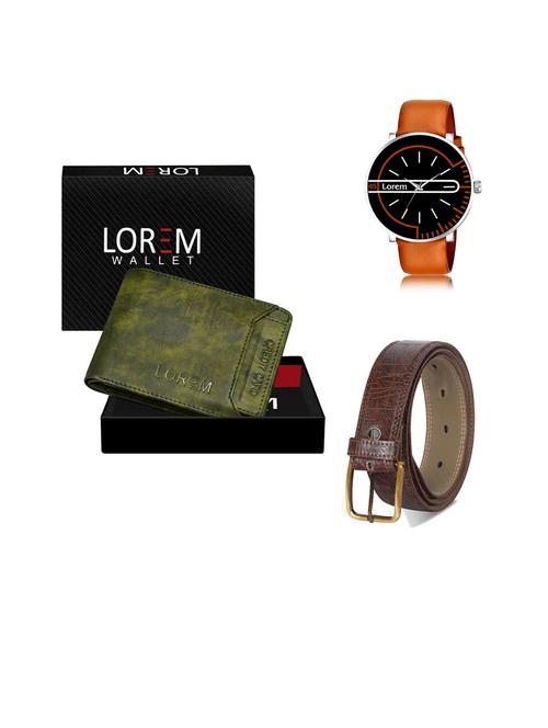 belt, wallet & watch gift combo - 19444048 - Very Small Image - 1