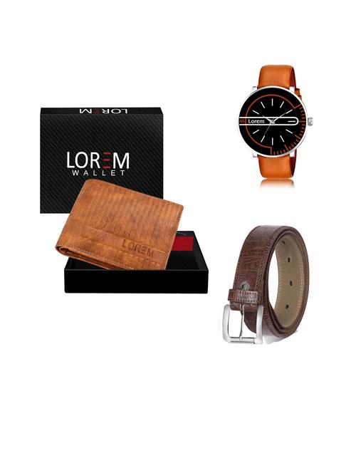 belt, wallet & watch gift combo - 19444059 - Very Small Image - 1