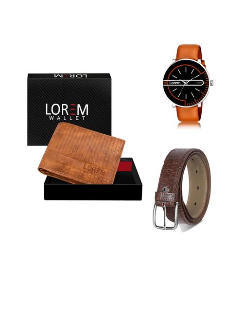 belt, wallet & watch gift combo - 19444061 - Very Small Image - 1