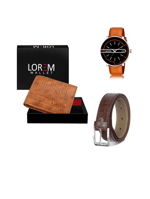 belt, wallet & watch gift combo - 19444063 - Very Small Image - 1