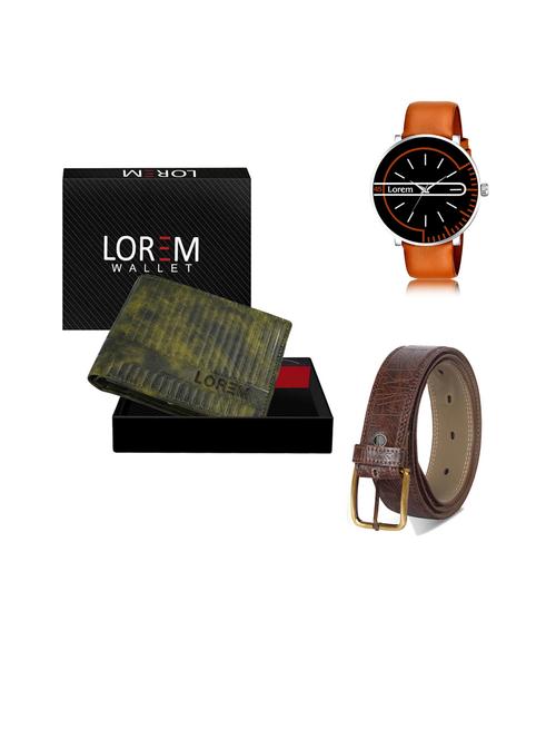 belt, wallet & watch gift combo - 19444066 - Very Small Image - 1