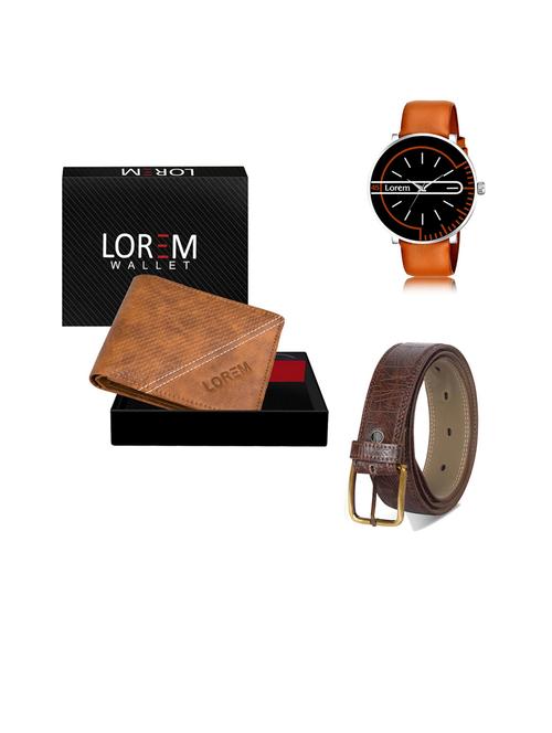 belt, wallet & watch gift combo - 19444084 - Very Small Image - 1