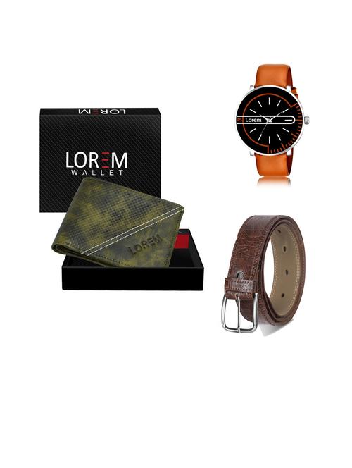 belt, wallet & watch gift combo - 19444091 - Very Small Image - 1