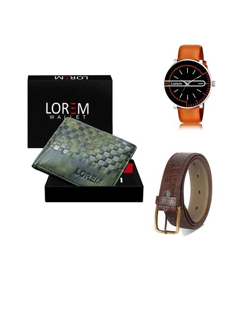 belt, wallet & watch gift combo - 19444114 - Very Small Image - 1
