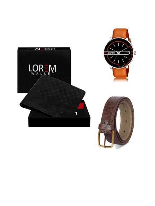 belt, wallet & watch gift combo - 19444120 - Very Small Image - 1