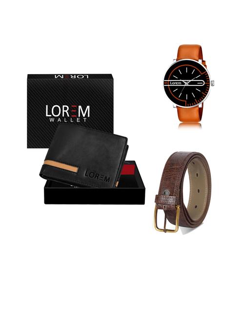 belt, wallet & watch gift combo - 19444138 - Very Small Image - 1
