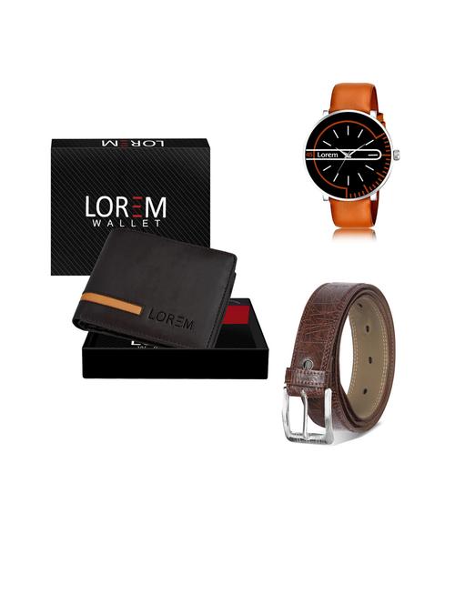 belt, wallet & watch gift combo - 19444147 - Very Small Image - 1