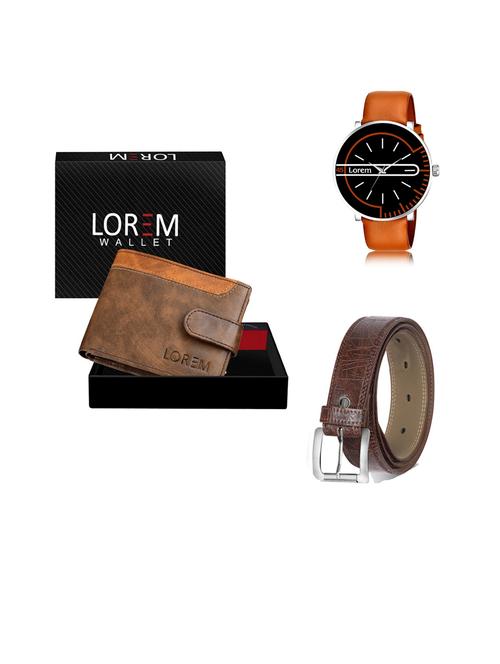 belt, wallet & watch gift combo - 19444149 - Very Small Image - 1