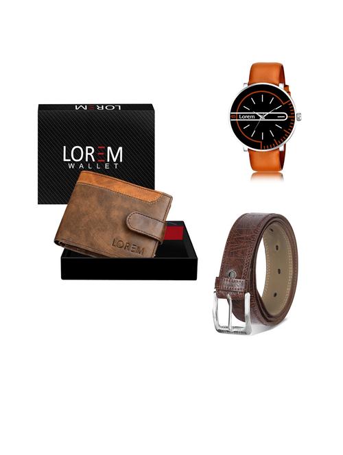 belt, wallet & watch gift combo - 19444153 - Very Small Image - 1