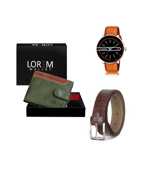 belt, wallet & watch gift combo - 19444165 - Very Small Image - 1