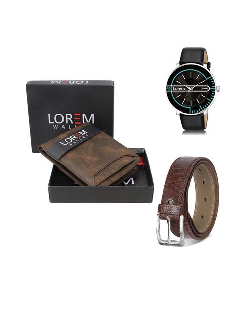 belt, wallet & watch gift combo - 19444189 - Very Small Image - 1