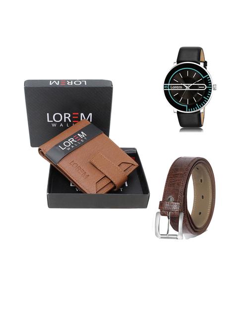 belt, wallet & watch gift combo - 19444215 - Very Small Image - 1