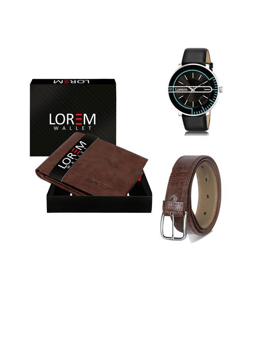 belt, wallet & watch gift combo - 19444229 - Very Small Image - 1