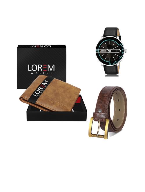belt, wallet & watch gift combo - 19444232 - Very Small Image - 1